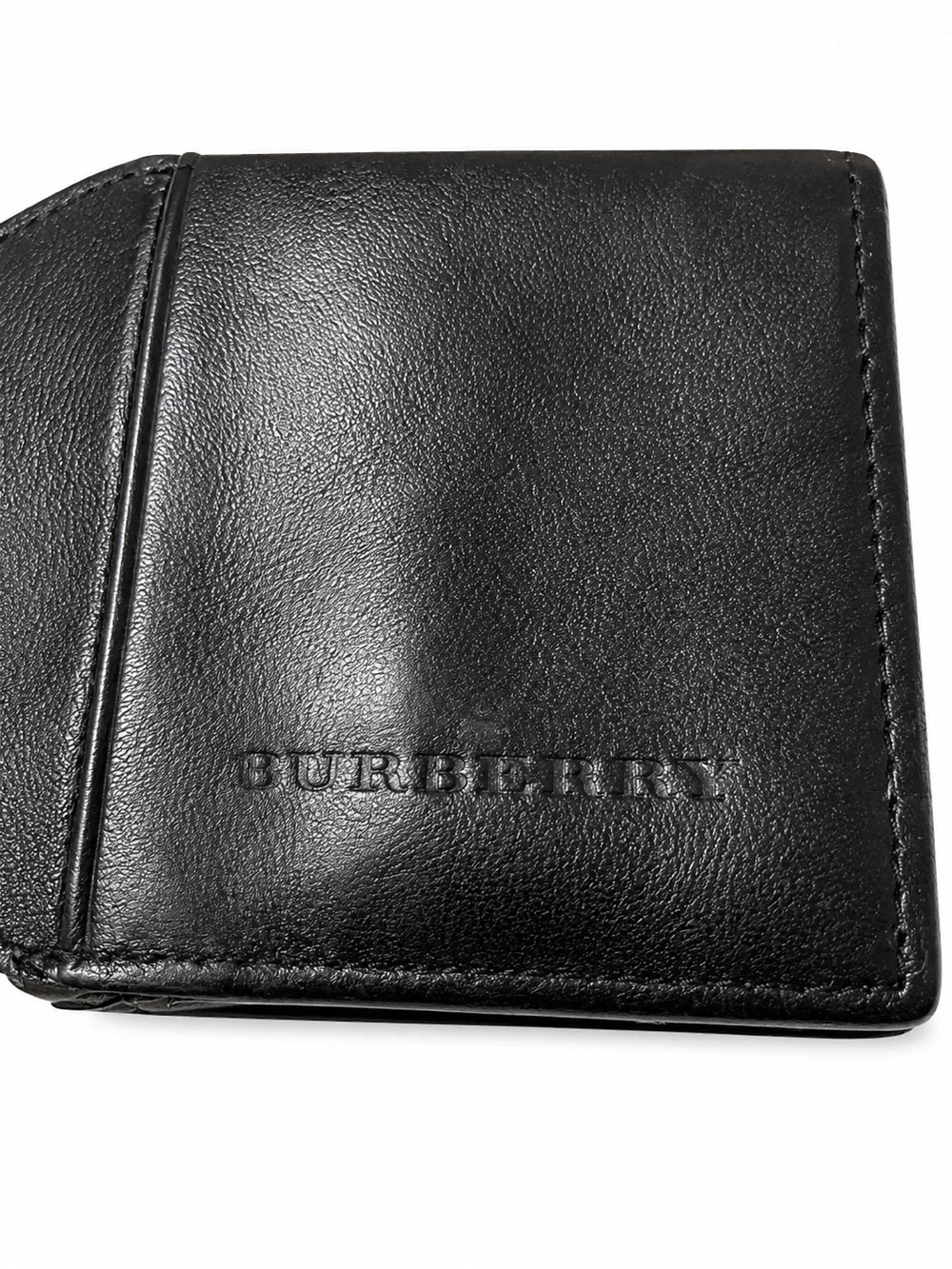 Authentic Burberry Nova Check 6 Hook Key Case Black Leather Key Holder Wallet